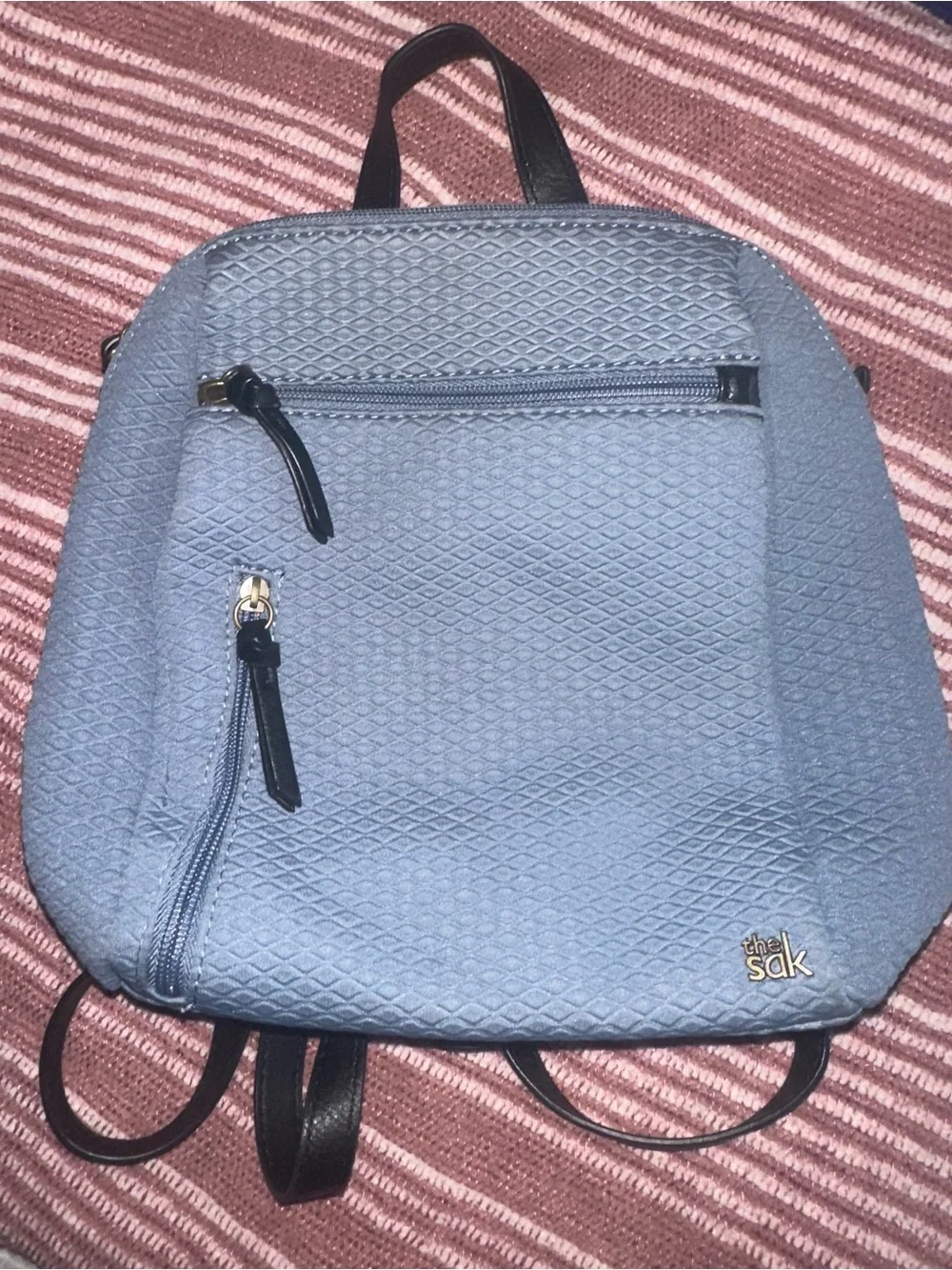 The Sak Quilted Mini Backpack - Light Blue